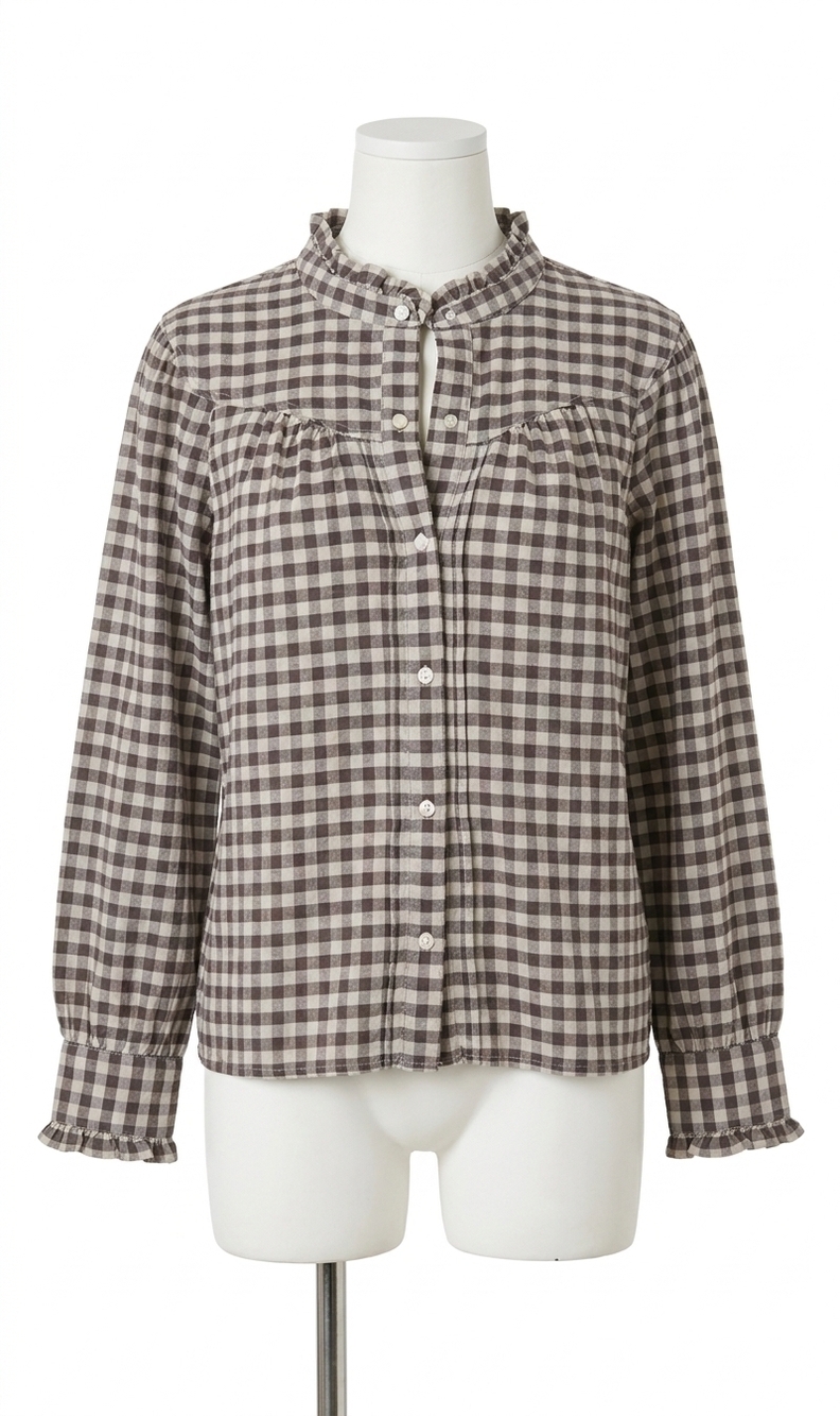 NEW RAILS alanna top in choc chip